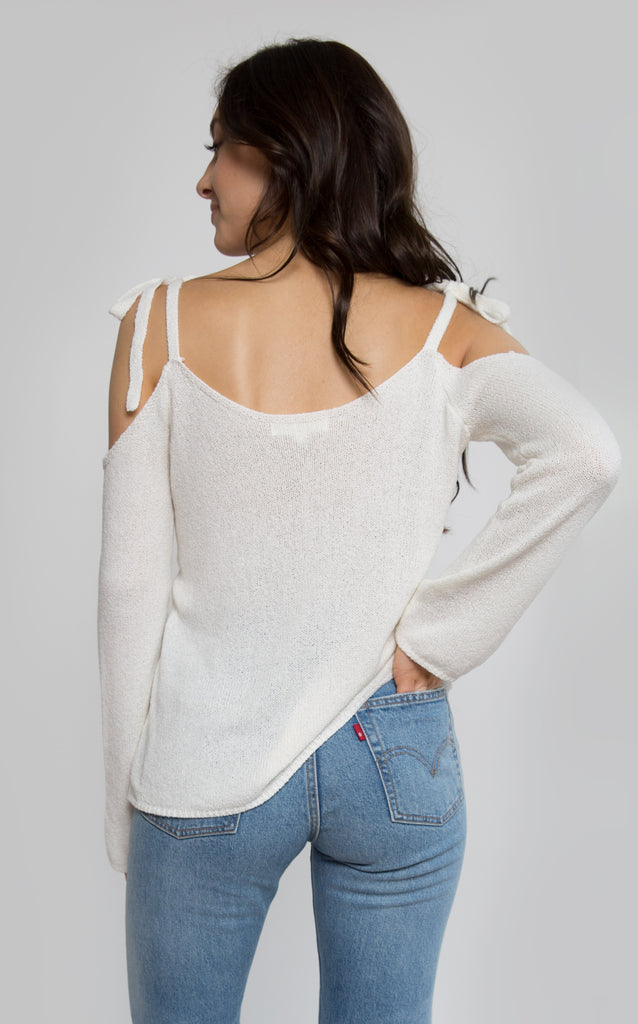 Cold Shoulder Knit, Honey Punch - Shop Lacuna