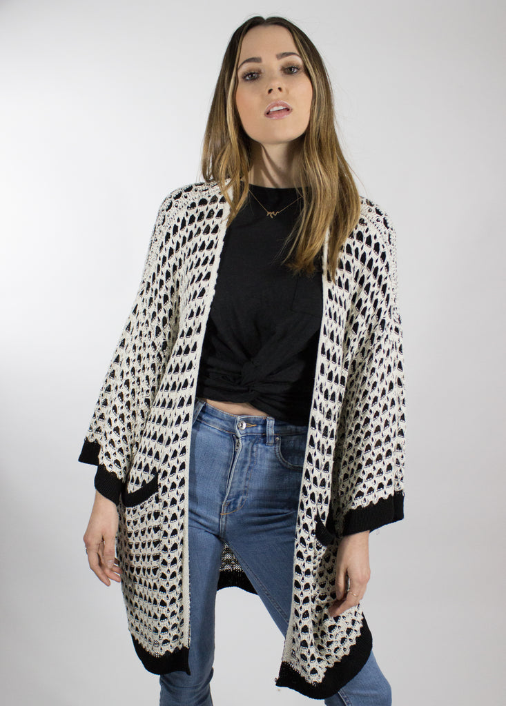 Textured Knit Cardigan