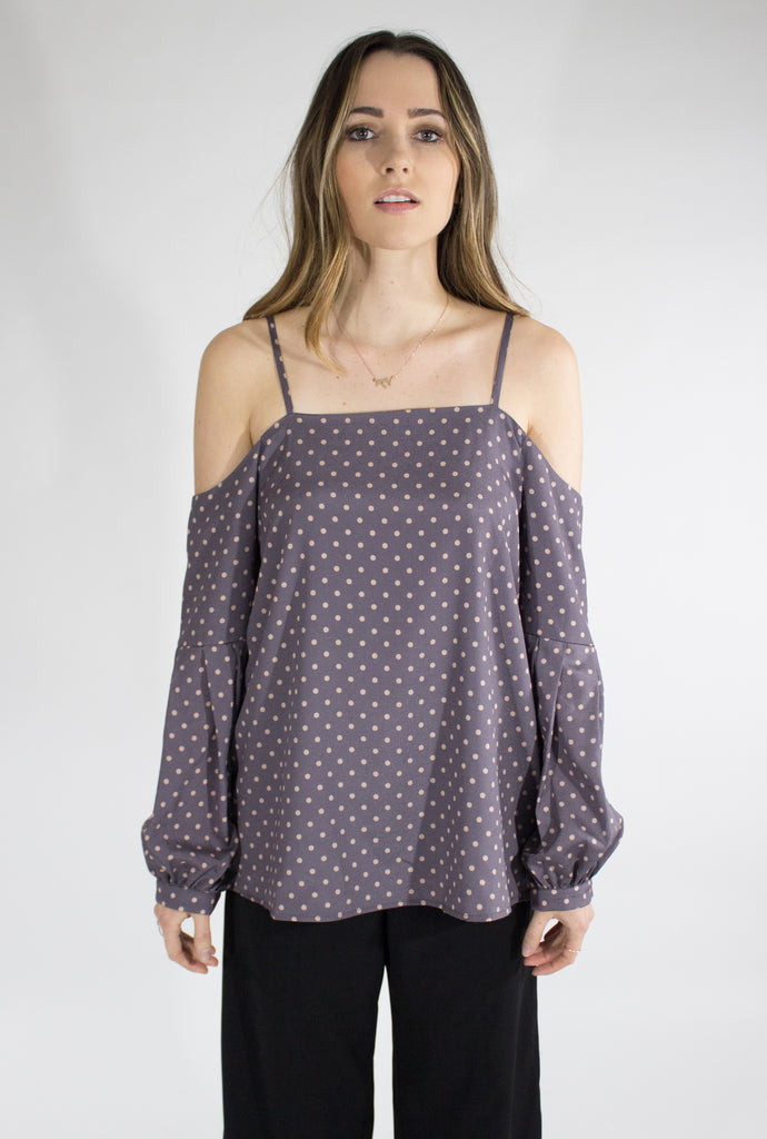 Karlie Ruffle Sleeve Top