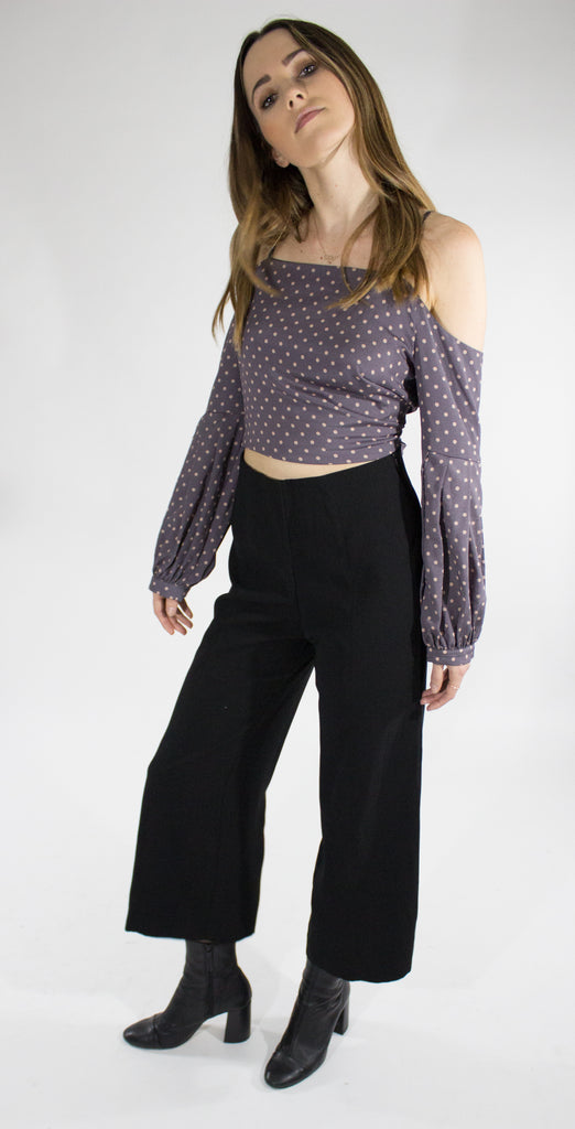 Wide Legged Woven Trouser