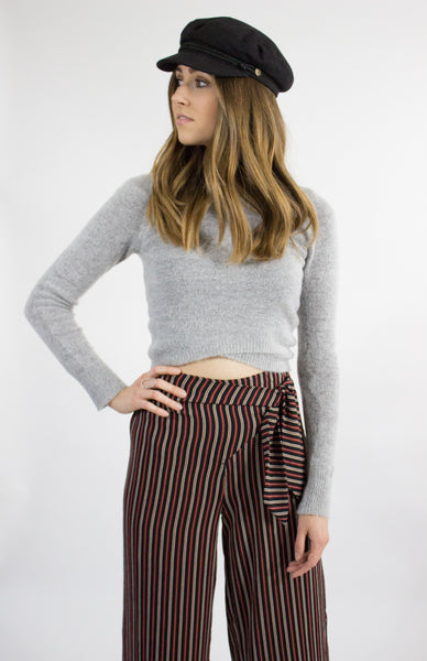 Fuzzy Cropped Sweater
