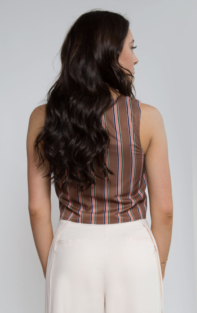 Tie Waist Stripe Top, J.O.A. - Shop Lacuna